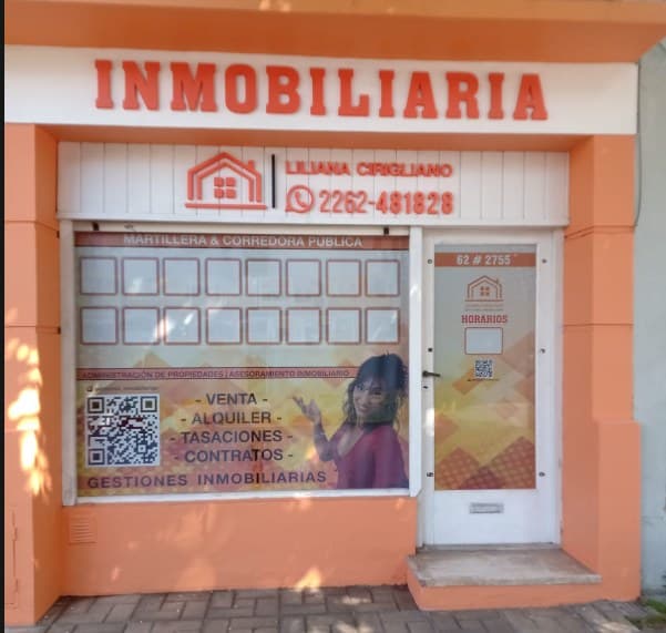 Fachada del local de Liliana Cirigliano en Necochea